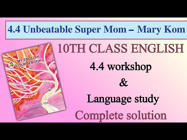 10TH  -  English ( Unit 4.4 )